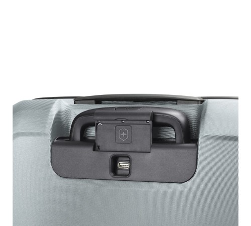 Чемодан VICTORINOX Connex, серо-синий, поликарбонат Makrolon, 40x20x55 см, 34 л