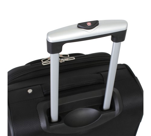 Чемодан SWISSGEAR SION, чёрный, полиэстер 750x750D добби, 41x26x70 см, 56 л