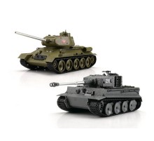 Радиоуправляемый танковый бой Torro Т34/85 и Tiger 1 1/30, RTR