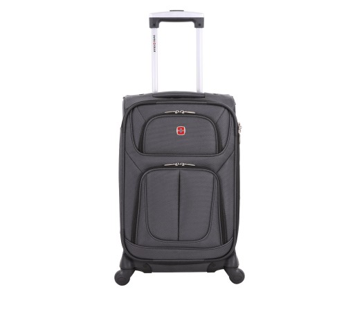 Чемодан SWISSGEAR SION, серый, полиэстер 750x750D добби, 35 x 25 x 55 см, 24 л