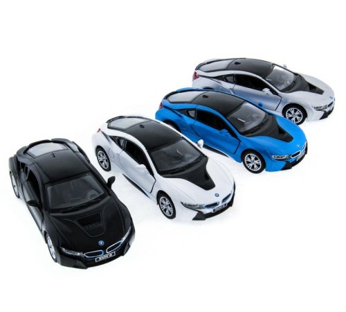 Машина Kinsmart BMW i8 инерция (1/12шт.) 1:36 б/к