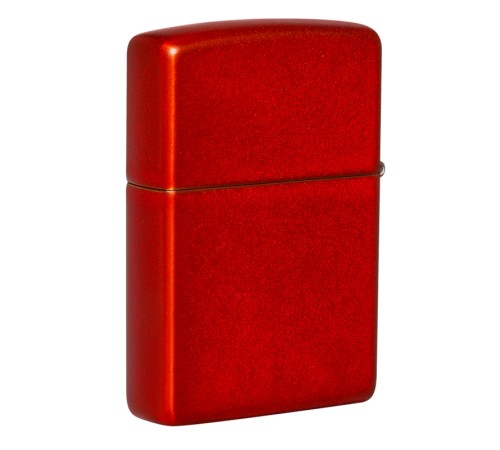 Зажигалка ZIPPO Classic с покрытием Metallic Red, латунь/сталь, красная, матовая, 38x13x57 мм