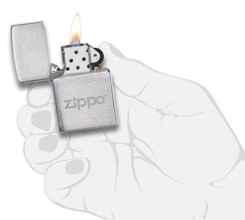 Подарочный набор ZIPPO: фляжка 89 мл и зажигалка, латунь/сталь, серебристый, в коробке с подвесом