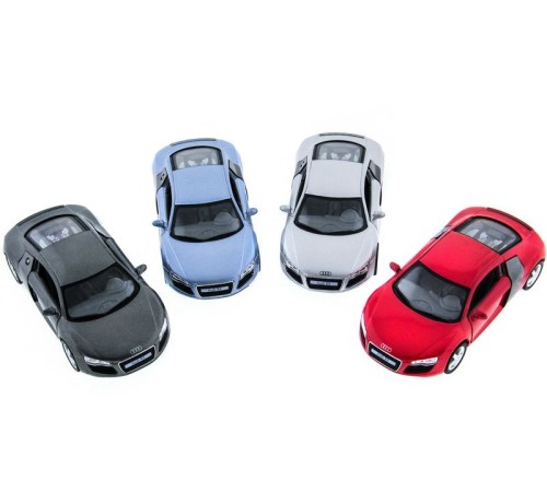 Машина Kinsmart AUDI R8 инерция (1/12шт.) 1:36 б/к