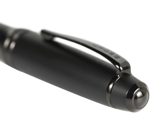 Шариковая ручка Cross Bailey Matte Black Lacquer. Цвет - черный.