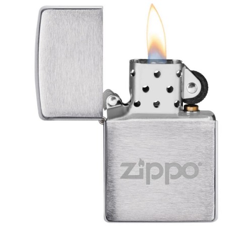 Подарочный набор ZIPPO: фляжка 89 мл и зажигалка, латунь/сталь, серебристый, в коробке с подвесом