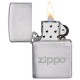 Подарочный набор ZIPPO: фляжка 89 мл и зажигалка, латунь/сталь, серебристый, в коробке с подвесом