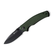 Складной нож SENCUT Slashkin D2 Steel Black Handle Green Canvas Micarta