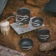 Набор посуды Naturehike 4 в1 NH18T018-G, серый, 6927595785515