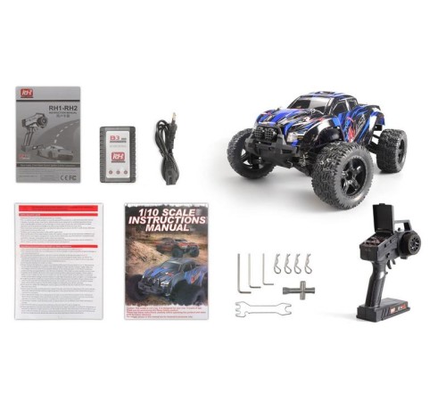 Радиоуправляемый монстр Remo Hobby MMAX PRO (красный) Li-Po 4WD 2.4G 1/10 RTR