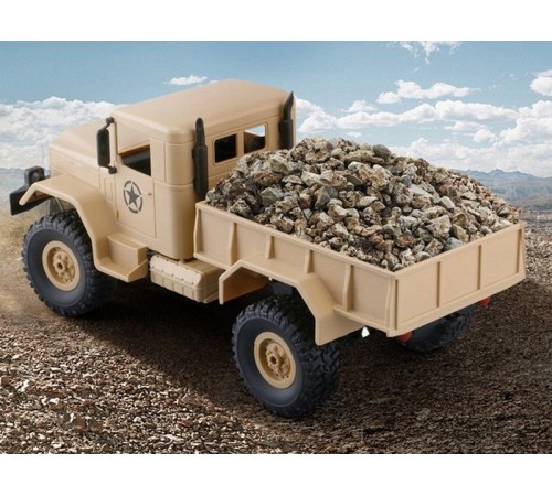 Радиоуправляемая машина WPL B-14R военный грузовик (песочный) 1/16 2.4G RTR