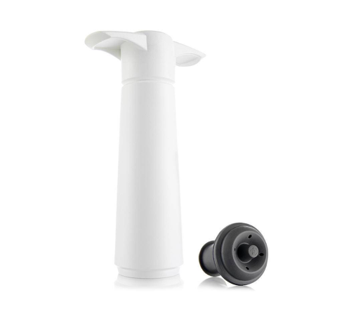 Вакуумный насос для вина Vacu Vin Wine Saver White + пробка