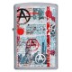 Зажигалка ZIPPO Anarchy Design с покрытием Street Chrome™, латунь/сталь, серебристая, 38x13x57 мм
