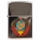 Зажигалка ZIPPO Герб СССР, с покрытием High Polish Chrome, латунь/сталь, серебристая, 38x13x57 мм