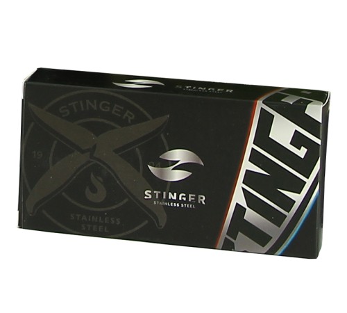 Мультитул Stinger, сталь/алюминий, (черный), 9 инструментов, нейлоновый чехол, короб.картон