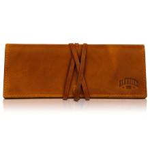 Пенал KLONDIKE DIGGER «Avery», натуральная кожа в коньячном цвете, 19,5 x 7,5 x 1 см