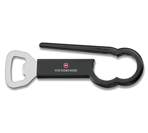 Открывалка для бутылок VICTORINOX Pet, сталь/пластик, чёрная