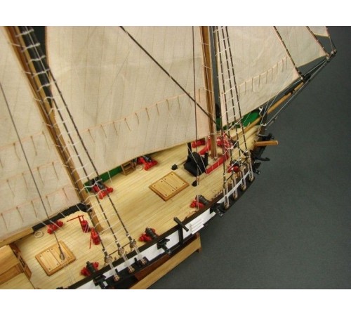 Сборная картонная модель Shipyard балтиморский клипер Berbice в верфи Quay-Portt 1780 г (№38), 1/96