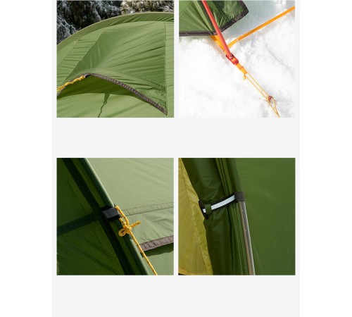 Палатка 2-местная Naturehike Opalus NH17L001-L, 20D, зеленый, 6976023924781