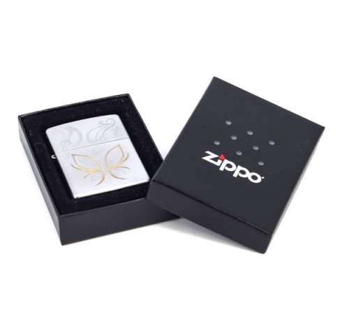 Зажигалка ZIPPO Classic с покрытием Satin Chrome™, латунь/сталь, серебристая, матовая, 36x12x56 мм