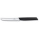 Нож столовый VICTORINOX Swiss Modern, волнистое лезвие 11 см с закруглённым кончиком, чёрный