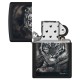 Зажигалка ZIPPO Spazuk Design с покрытием Black Matte, латунь/сталь, чёрная, матовая, 38x13x57 мм