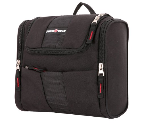 Несессер SWISSGEAR, чёрный, полиэстер, 26х7х23 см