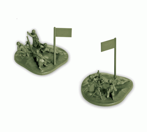 Сборные солдатики ZVEZDA Советский 82-мм миномет с расчетом (зима), 1/72