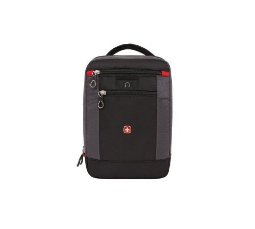 Сумка-планшет SWISSGEAR, черный/серый, полиэстер, 22х10х29 см