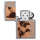 Зажигалка ZIPPO WOODCHUCK с покрытием Street Chrome™, латунь/сталь/дерево, серебристая, 38x13x57 мм