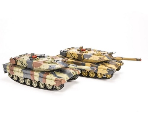 Р/У танковый бой Huan Qi Abrams и Abrams 1:24 2.4G (два танка, з/у, акк)