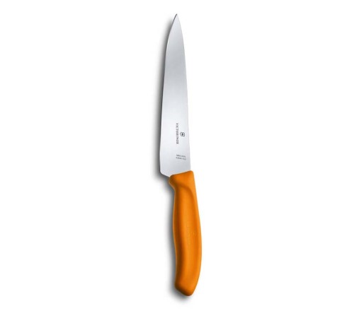 Нож разделочный VICTORINOX SwissClassic, 19 см, оранжевый, в картонном блистере