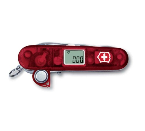 Нож перочинный VICTORINOX Traveller, 91 мм, 27 функций, полупрозрачный красный