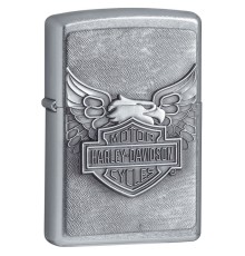 Зажигалка ZIPPO Harley-Davidson®, с покрытием Street Chrome™, латунь/сталь, серебристая, 38x13x57 мм