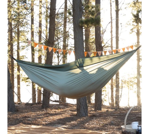 Гамак  2-местный Naturehike Ultralight NH21DC011 340T, зеленый, 6927595713570