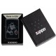 Зажигалка ZIPPO Bar Skull Design с покрытием Black Matte, латунь/сталь, чёрная, матовая, 38x13x57 мм