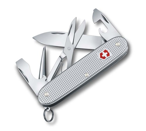 Нож перочинный VICTORINOX Pioneer X, 93 мм, 9 функций, алюминиевая рукоять, серебристый