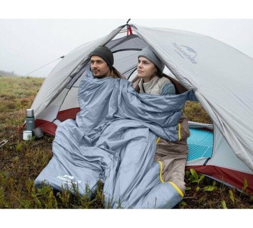 Мешок спальный  Naturehike NH21MSD09 мини LW180, размер M, серо-коричневый, 6927595777954