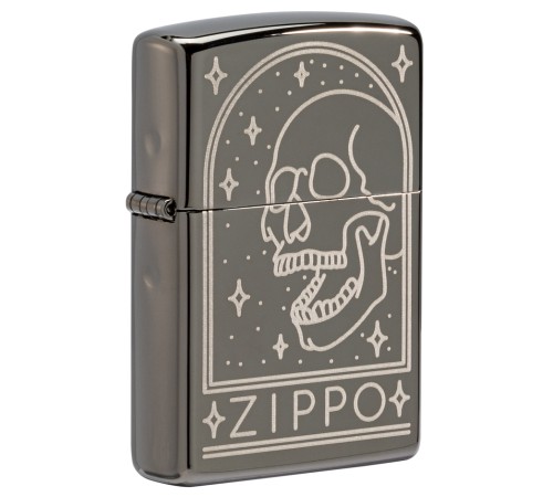 Зажигалка ZIPPO Лучшая цена 2022 с покрытием Black Ice®, латунь/сталь, чёрная, 38x13x57 мм