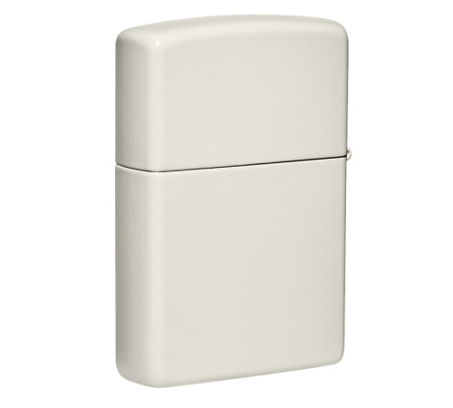 Зажигалка ZIPPO Classic с покрытием Glow In The Dark, латунь/сталь, белая, матовая, 38x13x57 мм