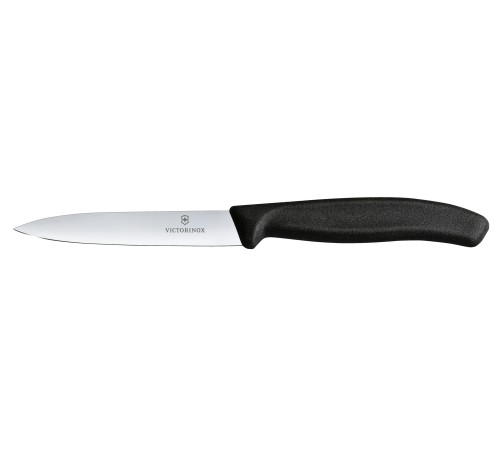 Набор из 11 кухонных ножей VICTORINOX, чёрная рукоять, в подставке из бука высотой 35,5 см