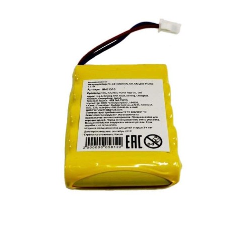 Аккумулятор Ni-Cd 400mAh, 6V, SM для Huina 1510