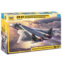 Сборная модель ZVEZDA Российский истребитель пятого поколения Су-57, 1/72