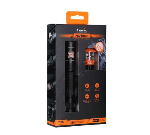 Фонарь Fenix тактический PD35R ACE + CL01 оранжевый