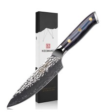 Нож шеф-повара из дамасской стали Keemake 6,5 Inch Chef Knife, синий