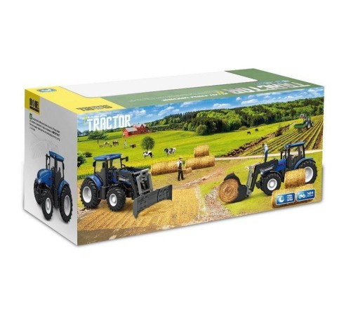 Р/У фермерский трактор Korody с сеноподборщиком, мет. кузов 1/24 2.4G 6CH RTR