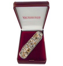 Нож-брелок VICTORINOX Baltic Brown, коллекционный, 74 мм, 4 функции, рукоять из натурального камня