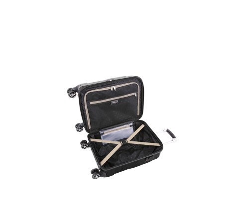 Чемодан SWISSGEAR ADAMS, черный, АБС-пластик, 35 x 25 x 55 см, 37 л