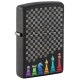 Зажигалка ZIPPO Chess Pieces с покрытием Black Matte, латунь/сталь, черная 38x13x57 мм