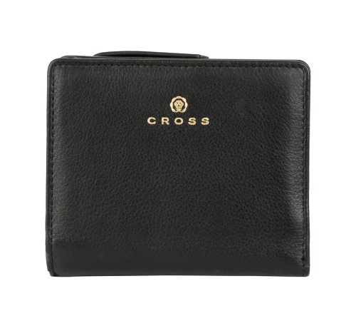 Кошелёк Cross Monaco Black, кожа наппа, гладкая, цвет чёрный, 11 x 9 x 2,5 см